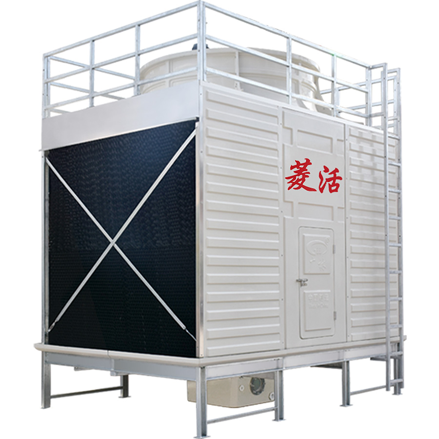 150吨玻璃钢冷却塔 横流式 150T方形冷却塔 150m3/h流量 4kw功率